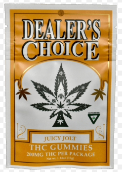 Photograph of product: Dealers Choice - Juicy Jolt - 200mg Gummies (4x50mg)