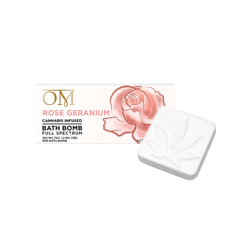 Photograph of product: OM Living | Rose Geranium Bath Bomb