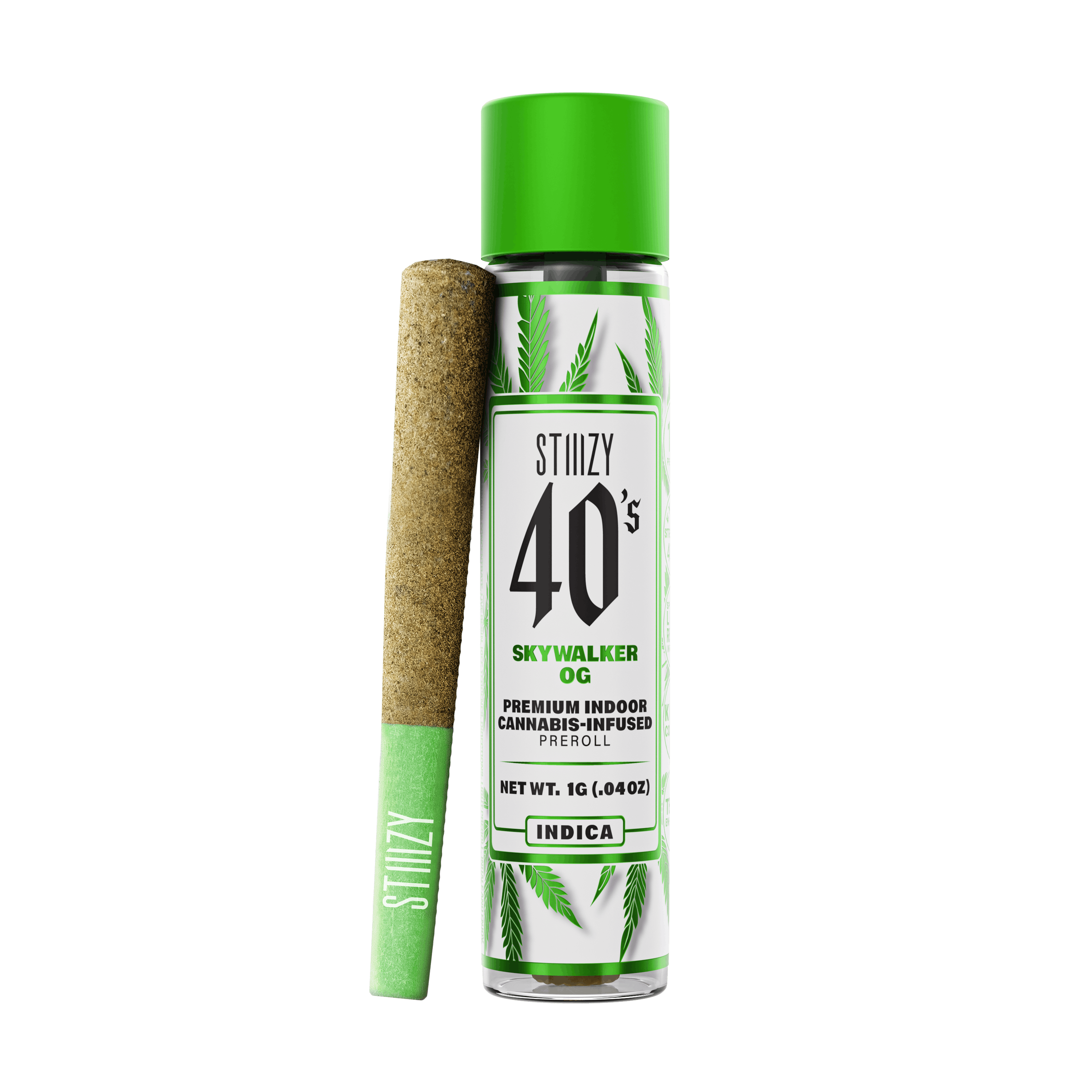 Photograph of product: 1g Skywalker OG (Oui'd) Stiiizy 40's Infused Preroll TH-oui:44% $20