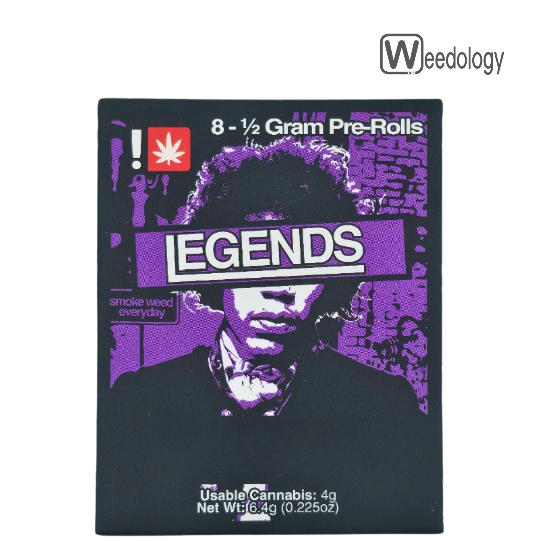 Photograph of product: Legends 8pk GRAPE GASOLINE 0.5g Pre-Rolls