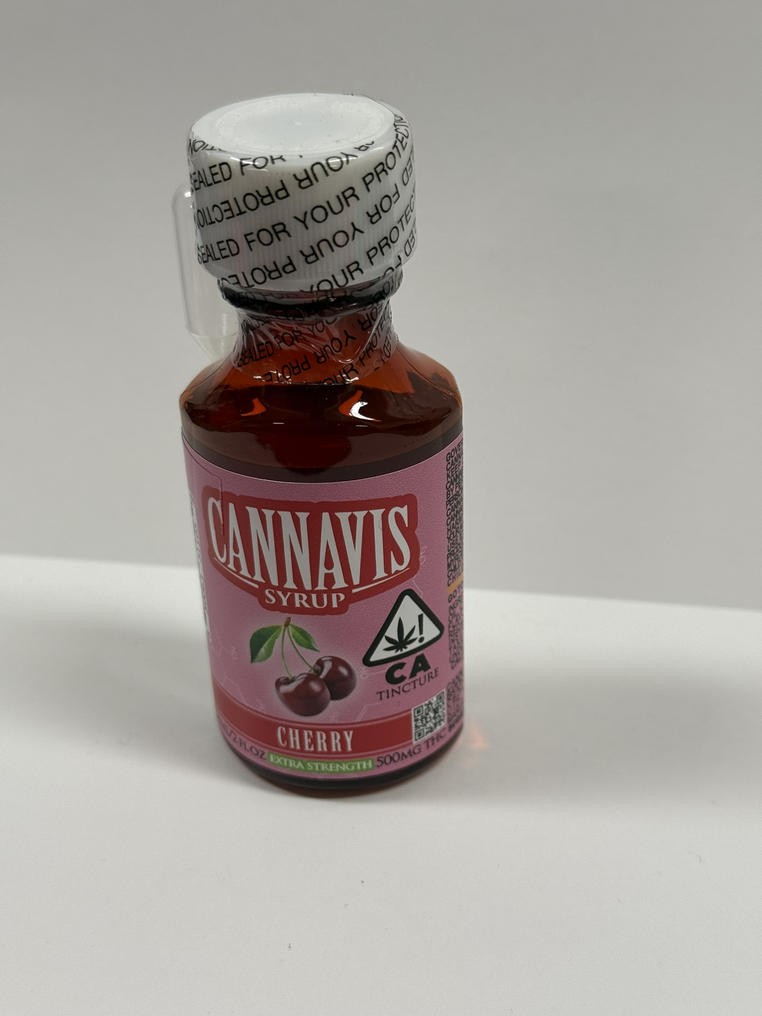 Photograph of product: Cherry Extra Strength Syrup - Cannavis