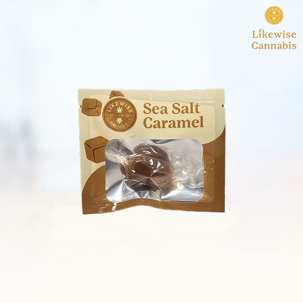 Photograph of product: SINGLE 100MG SEA SALT CARAMEL