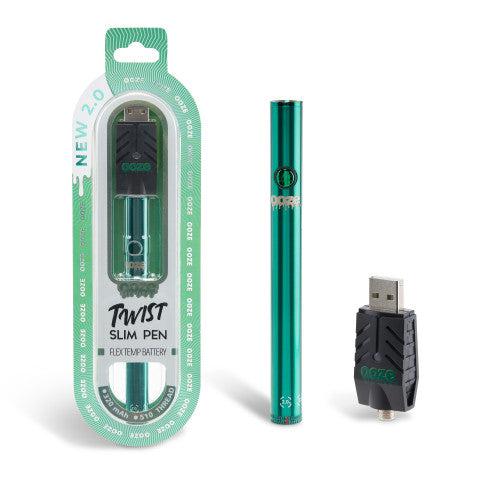 Photograph of product: Ooze Slim Twist Battery - Teal