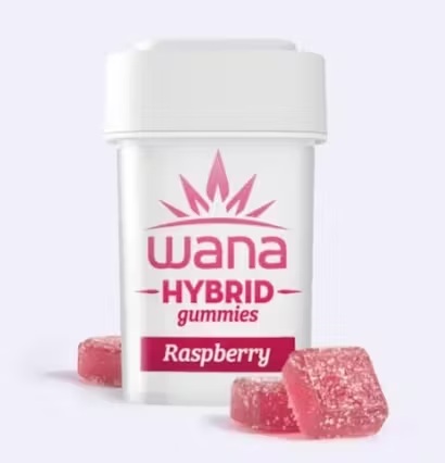 Photograph of product: Raspberry Gummy 100mg 10pk