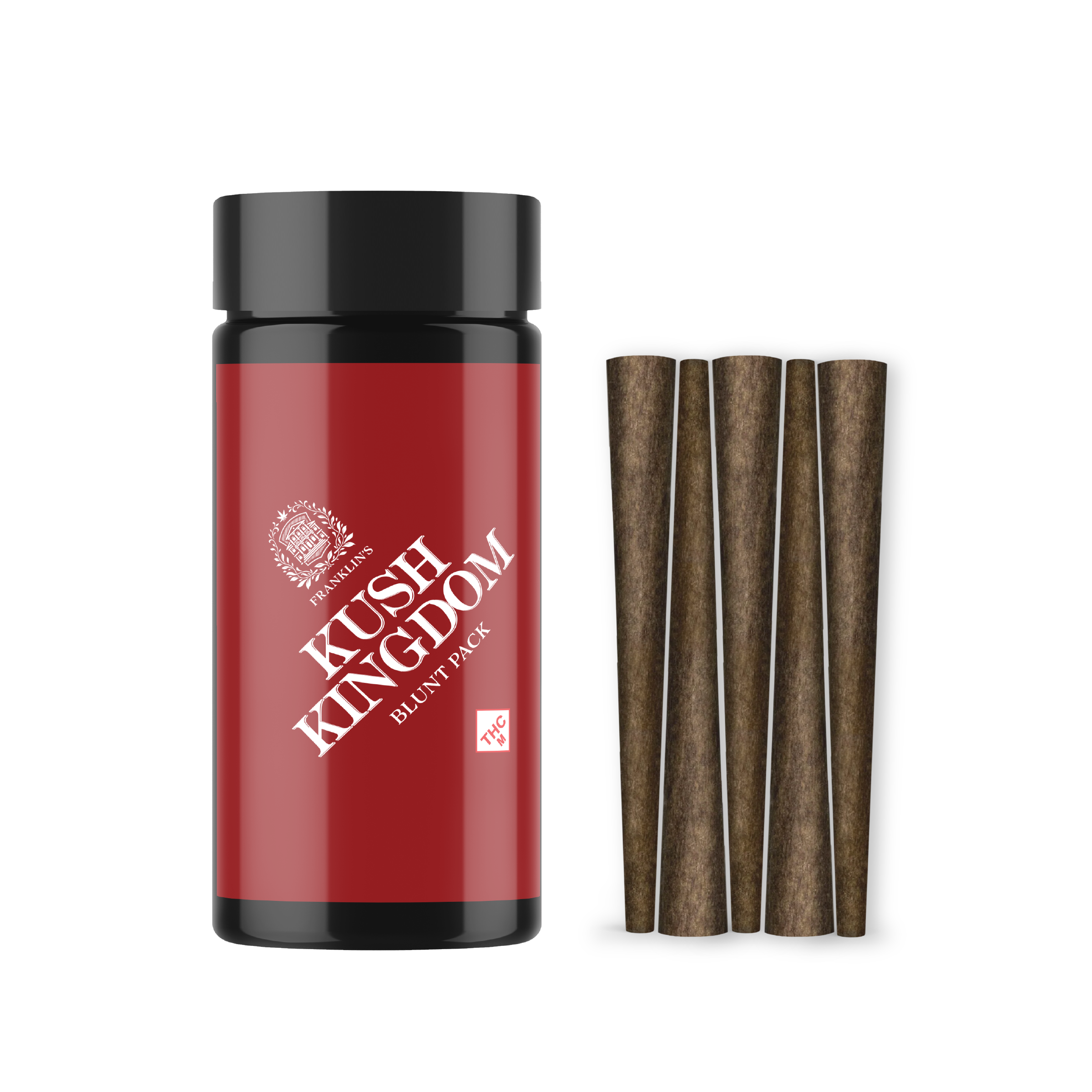 Photograph of product: Kush Kingdom | 0.75g | 5pk Blunts | Franklin's