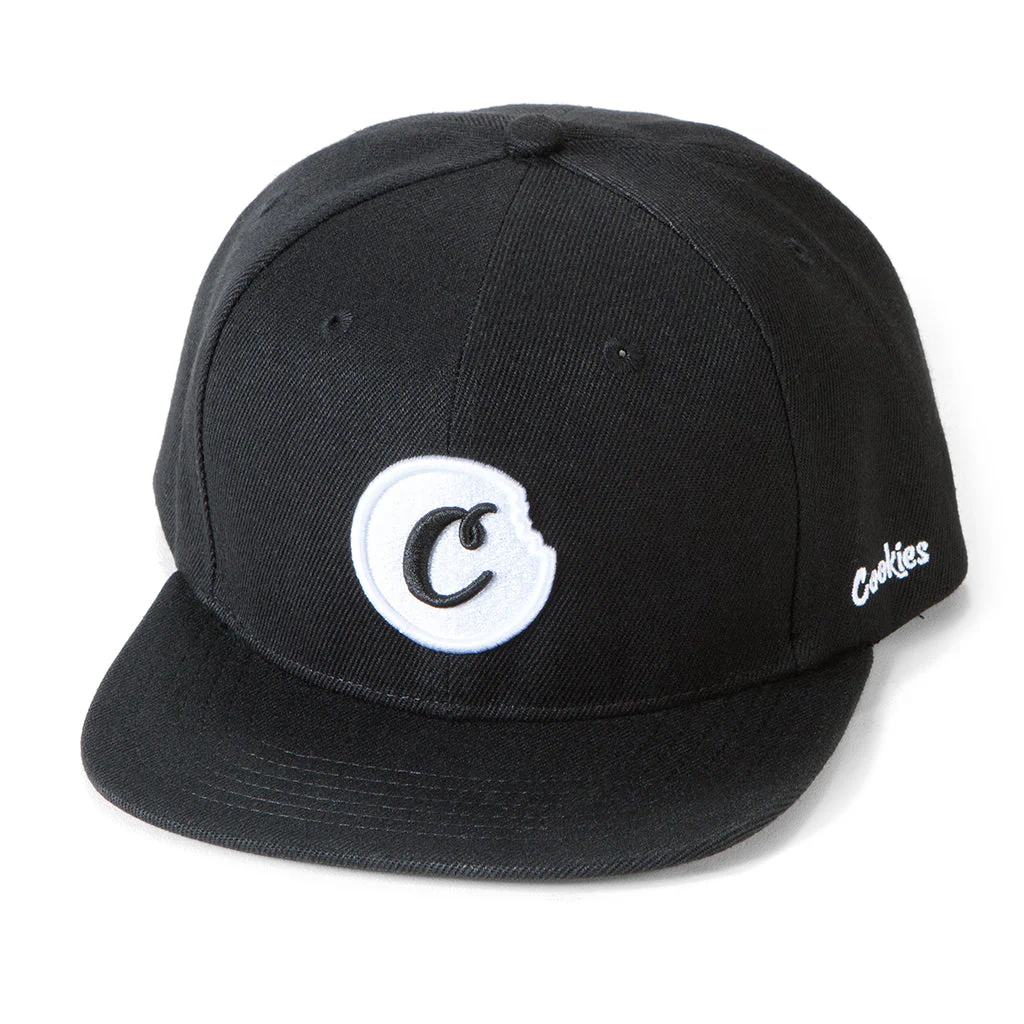 Photograph of product: C-Bite Twill Snapback Cap - Black/White