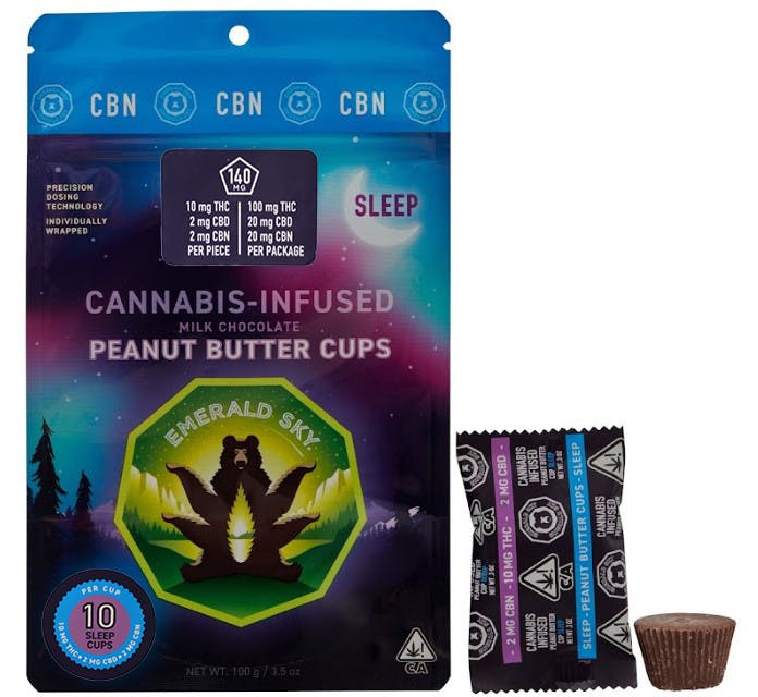 Photograph of product: Sleep Peanut Butter Cups - 100mg
