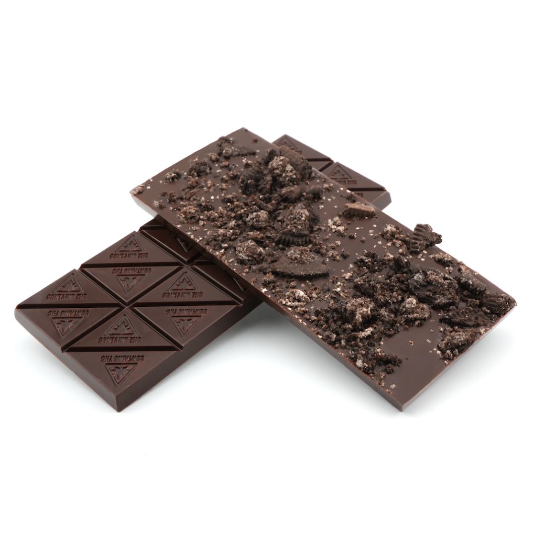 Photograph of product: Black Forest Dark Chocolate Bar - 5mg 20pc