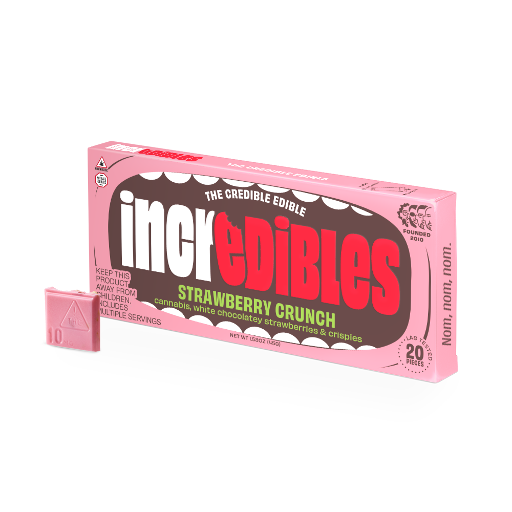 Photograph of product: Strawberry Crunch Chocolate 20pk 100mg