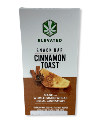 Photograph of product: Elevated - Cereal Bar - (I) - Cinnamon Bar - 100mg