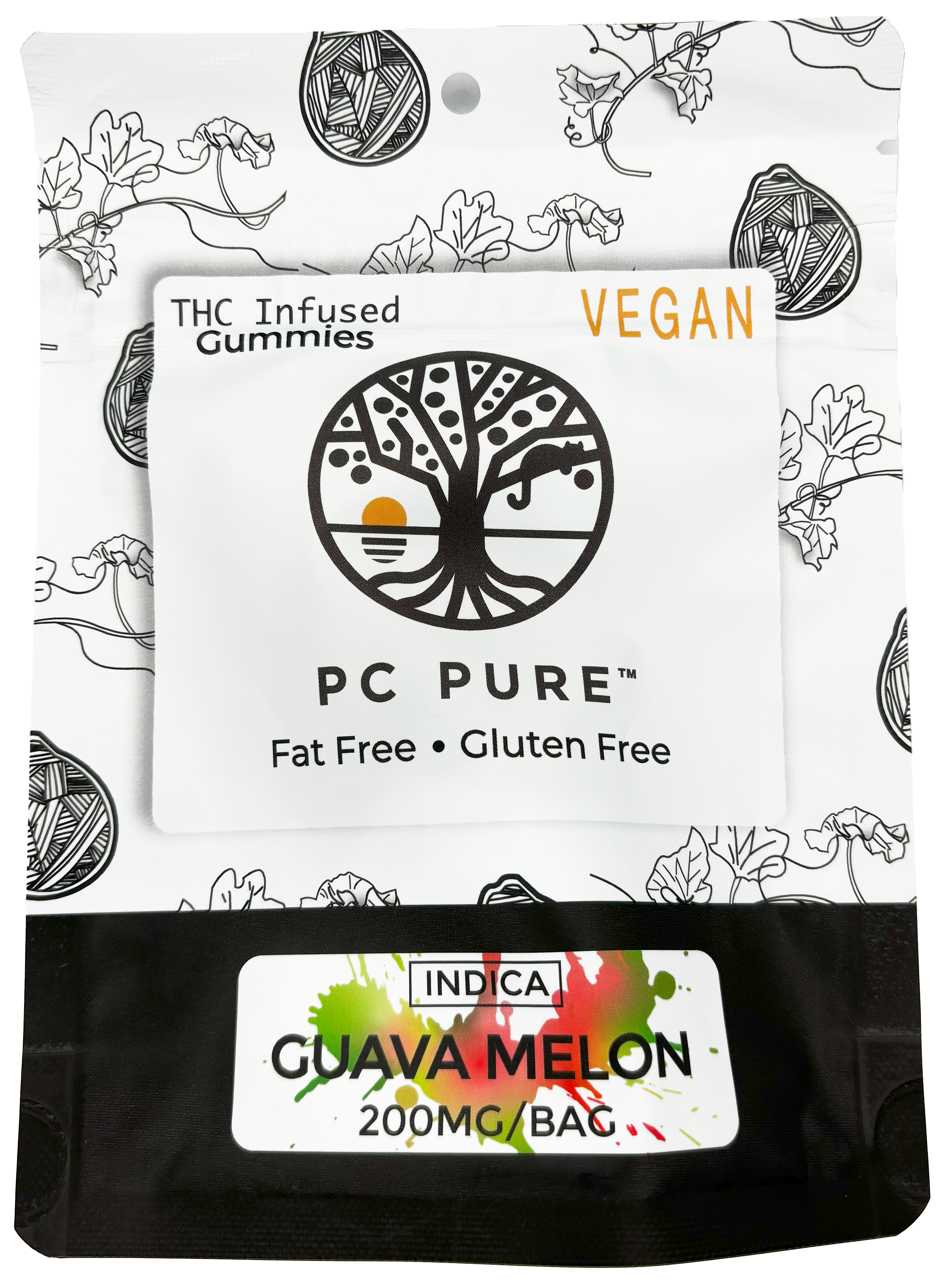 Photograph of product: PC Pure | Guava Melon | Gummy Edible | 200mg TH-oui