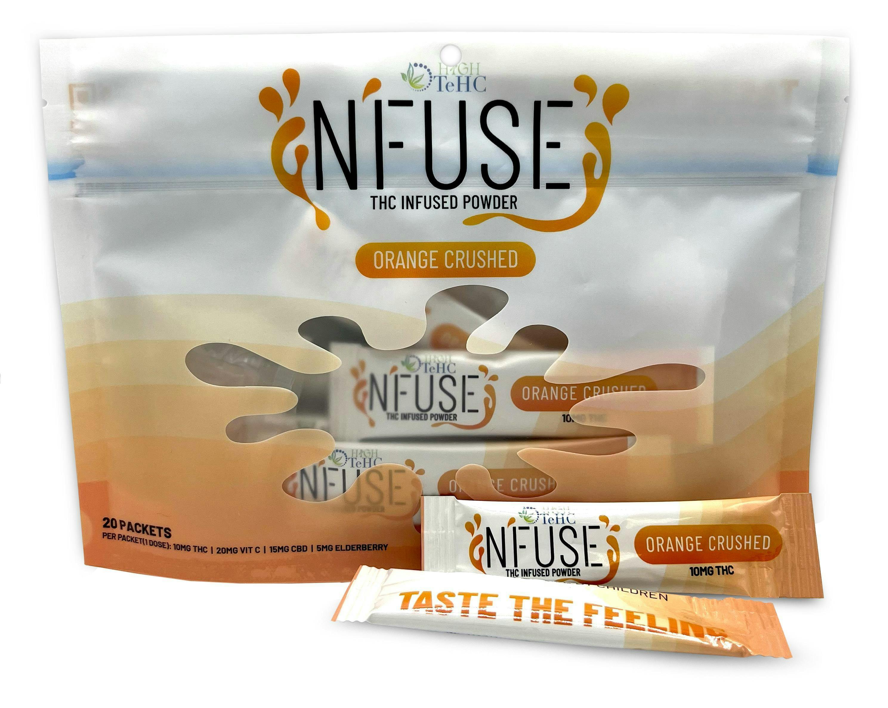 Photograph of product: N'Fuse - Orange Crushed - TH-oui Powder 200mg