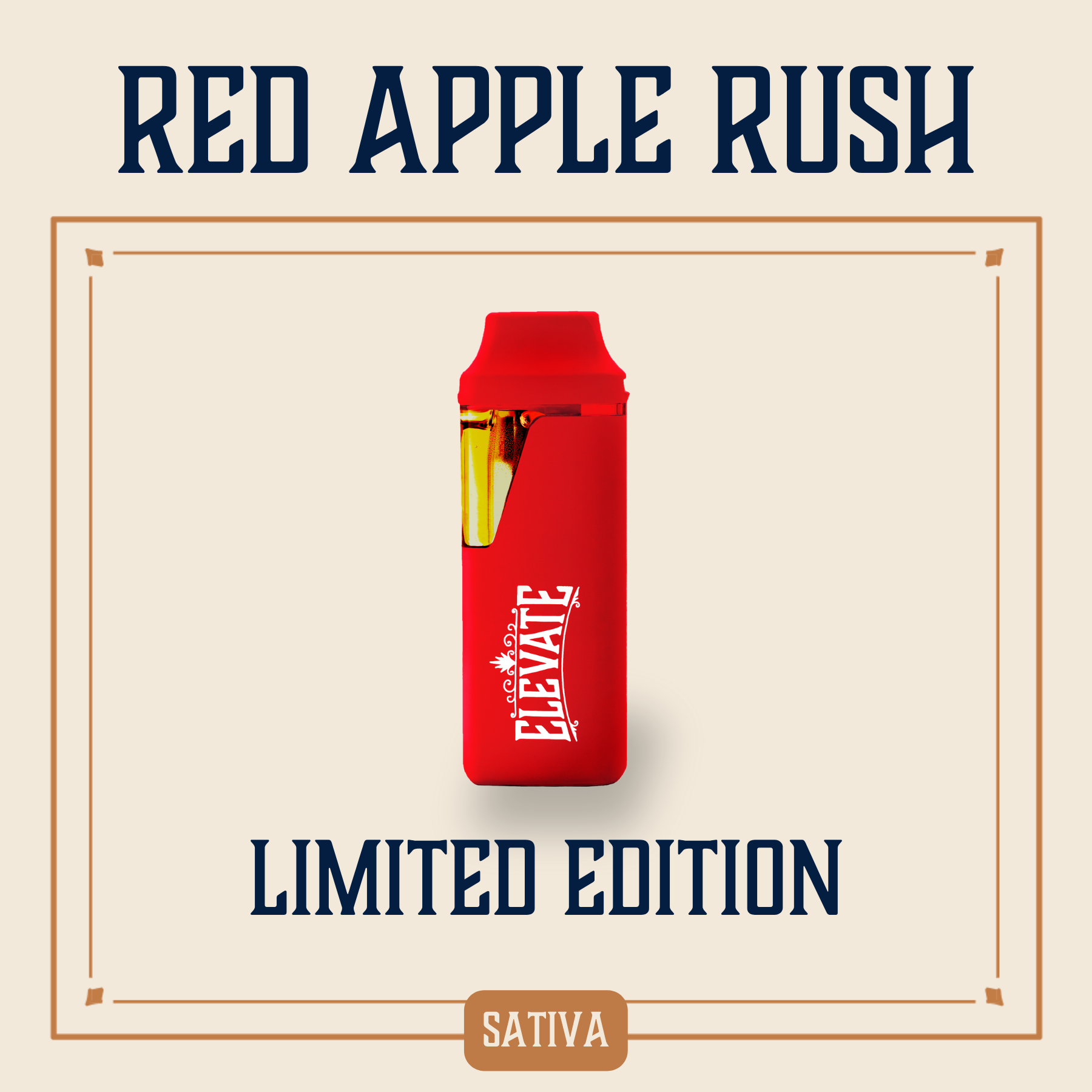 Photograph of product: Red Apple Rush Limited Edition Botanical Min-E-Bar | 0.5g