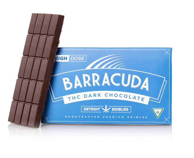 Photograph of product: Barracuda 200mg Dark Chocolate Bar