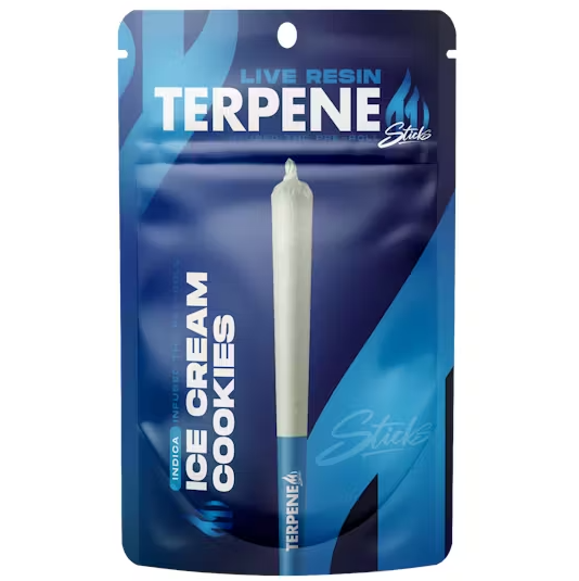 Photograph of product: Terpene Sticks Ice Cream Cookies Infused Preroll Rec