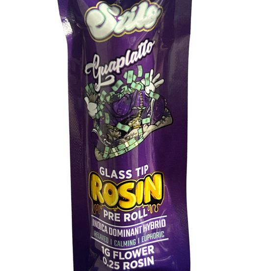 Photograph of product: D. STILO SUPPLY 1.25g Glass Tip Rosin Infused Pre ROLL - Guaplatto (I) - 