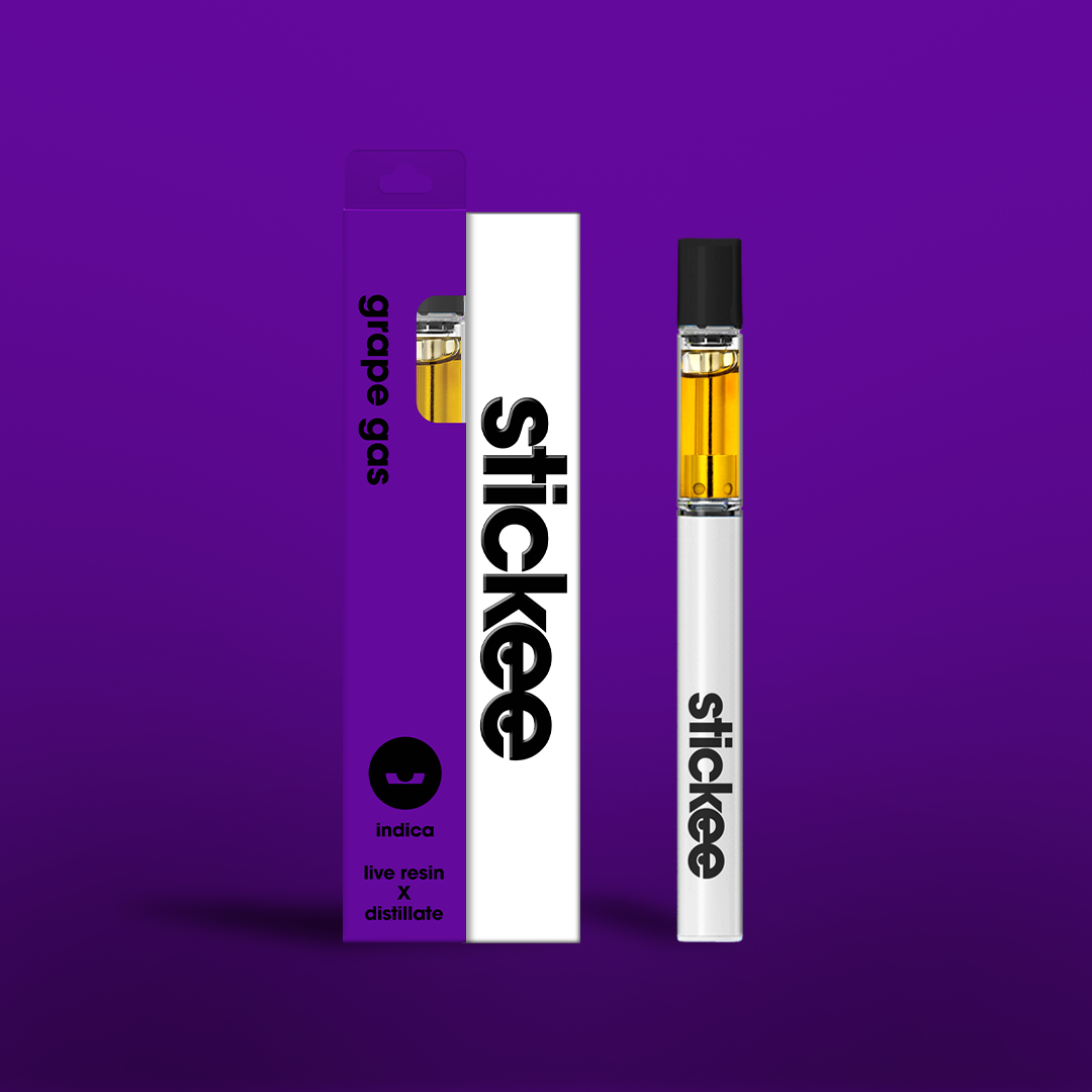 Photograph of product: Stickee Live Resin Disposable - Grape Gas