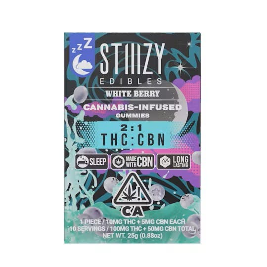 Photograph of product: White Berry 2:1 CBN Gummies - 100mg