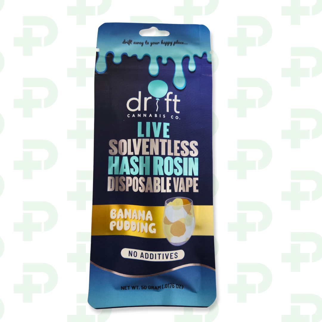 Photograph of product: Drift - Live Rosin Disposable - Banana Pudding