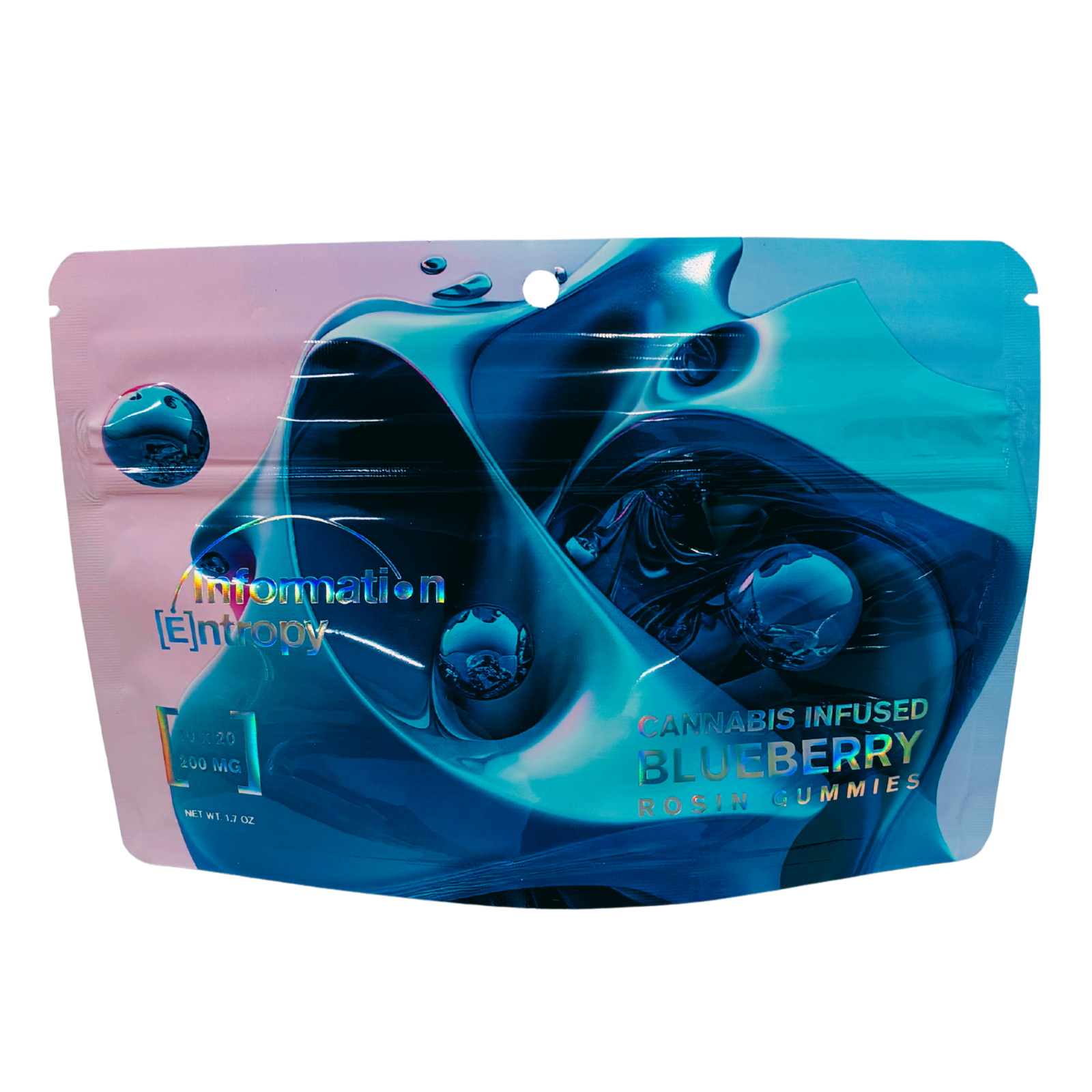 Photograph of product: Information Entropy | Blueberry | 200mg Rosin Gummies