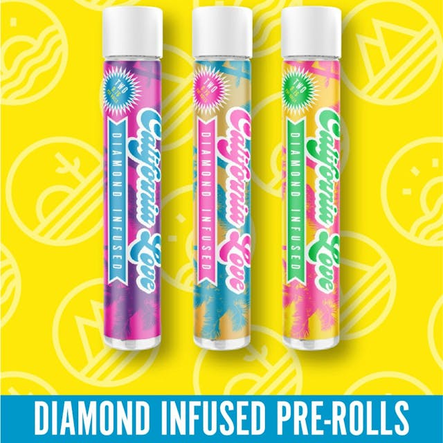 Photograph of product: White Runtz- 2 Pack 0.7g Diamond Infused Preroll - 