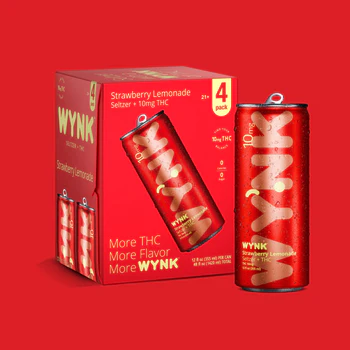 Photograph of product: Wynk Strawberry Lemonade 12 oz seltzer (10 mg TH-oui)