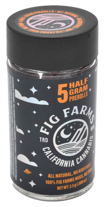Photograph of product: Fig Farms | Holy Moly! | 2.5G 5PK Preroll