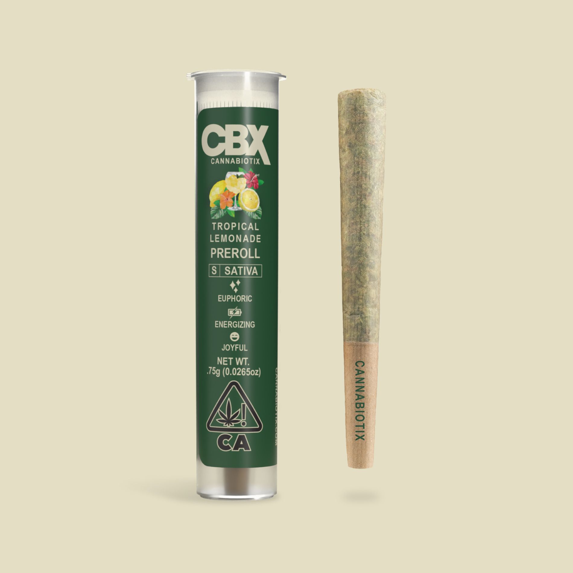 Photograph of product: CBX | Pre-Roll S | Tropical Lemonade