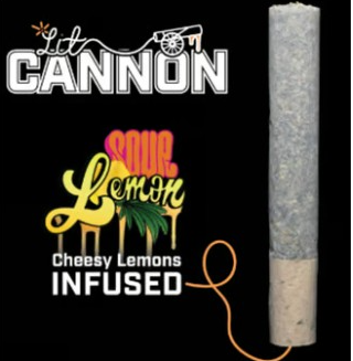 Photograph of product: Infused Pre-Roll (Live Resin) - Nimbus - Sour Lemons x Cheesy Lemons - 1g