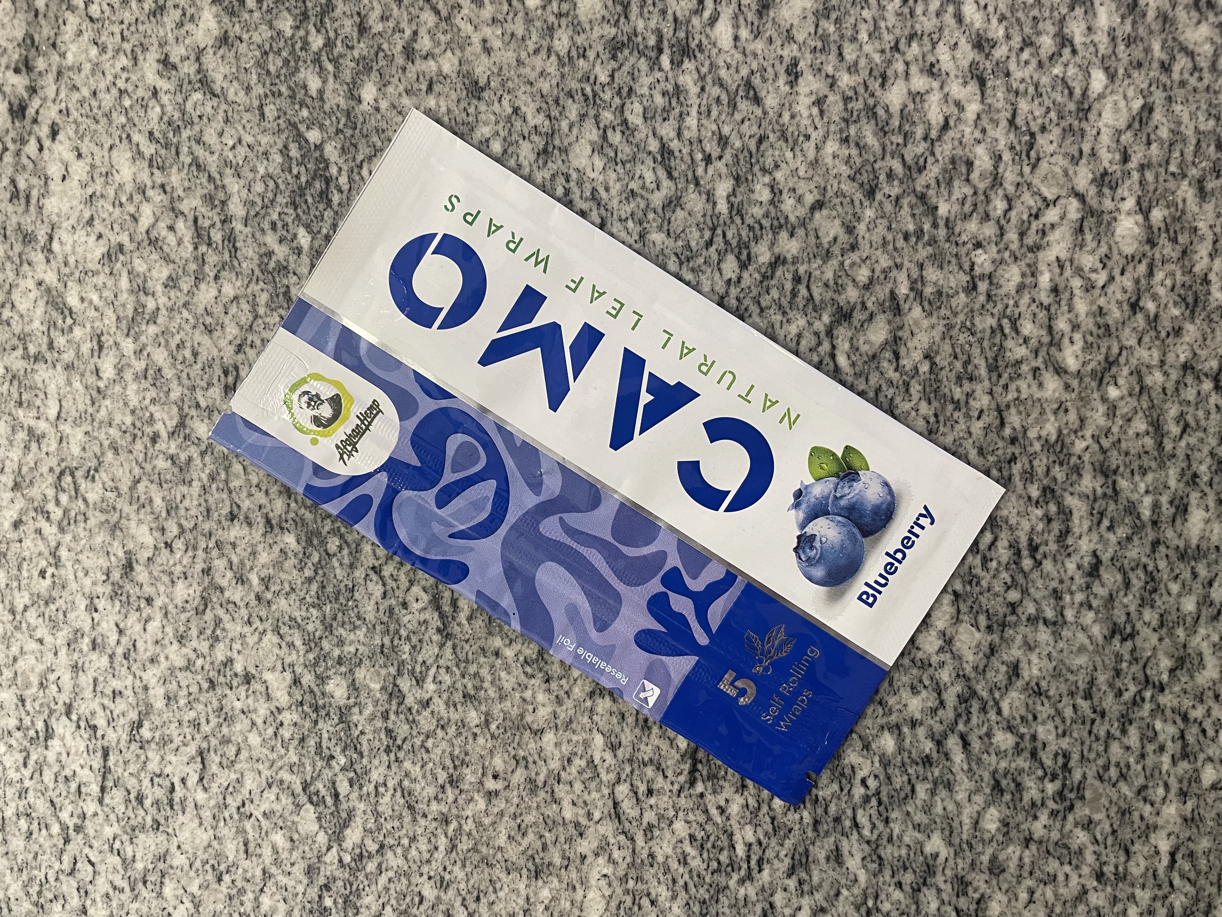 Photograph of product: Camo Natural Leaf Wraps Blueberry