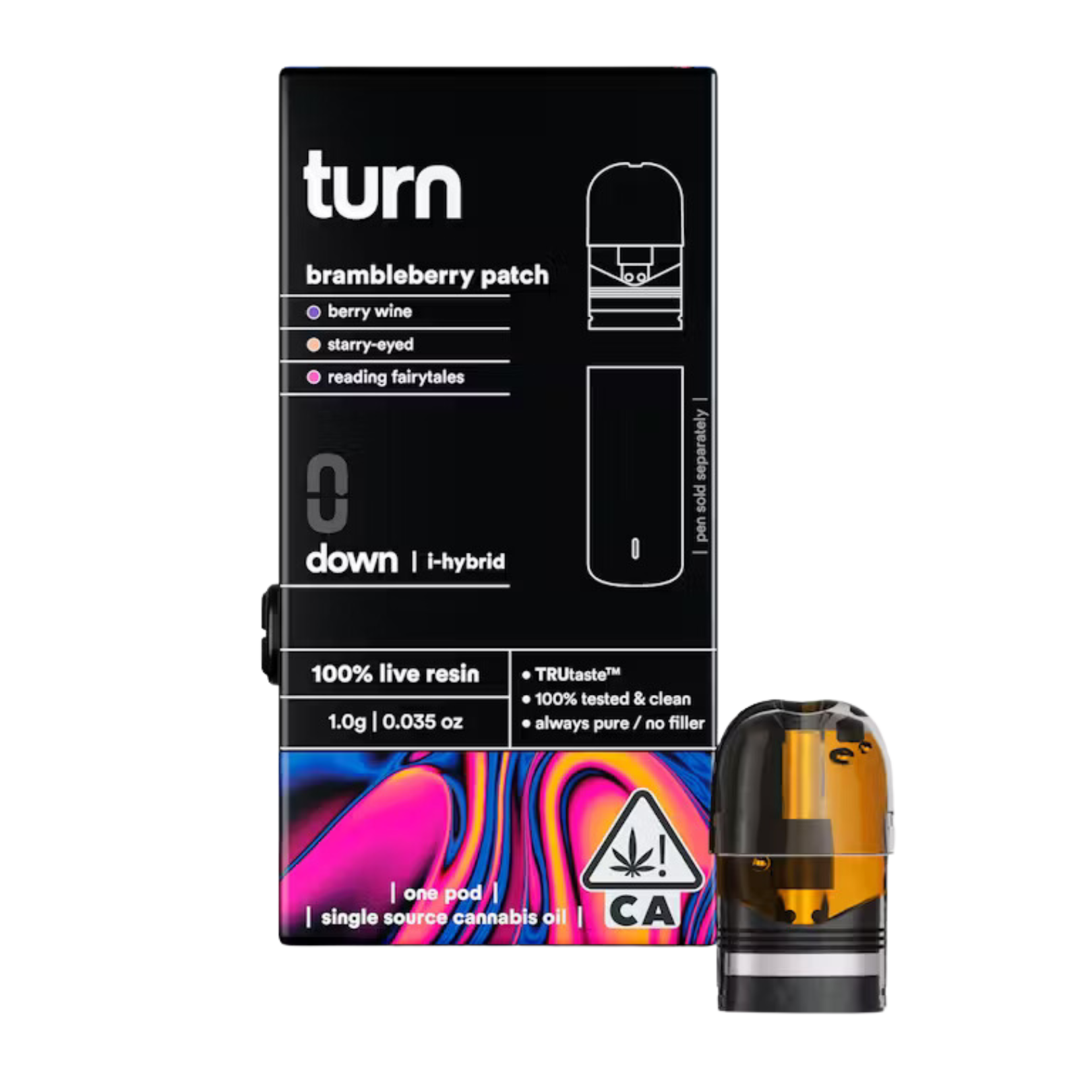 Photograph of product: BRAMBLEBERRY PATCH LIVE RESIN TURN DOWN POD