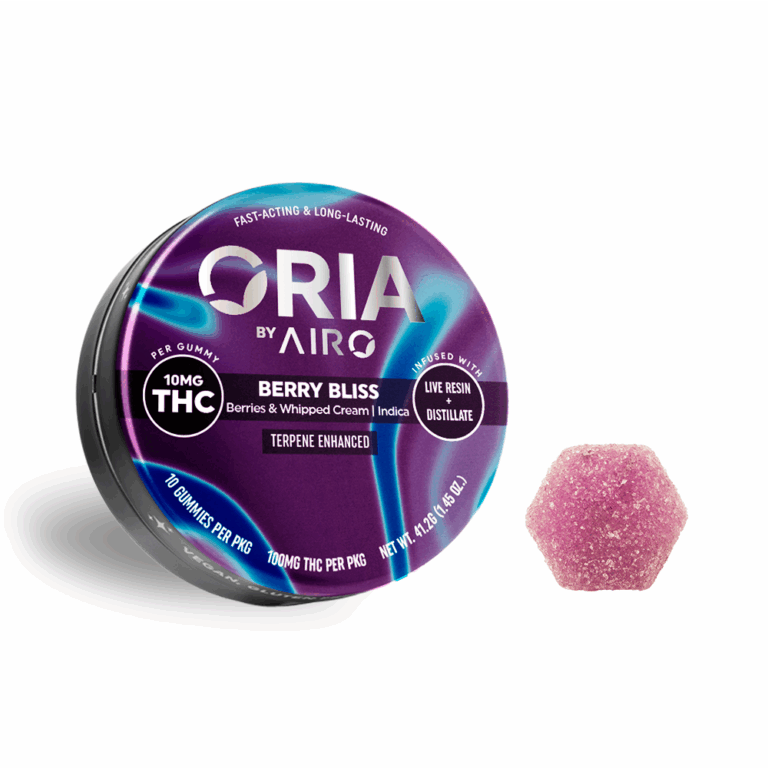 Photograph of product: ORIA - Berry Bliss Gummies - 100mg (10pcs)