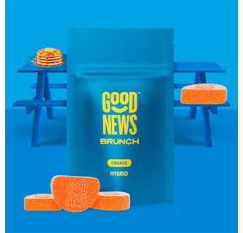 Photograph of product: Good News - Brunch (Orange) - Gummies - 100mg