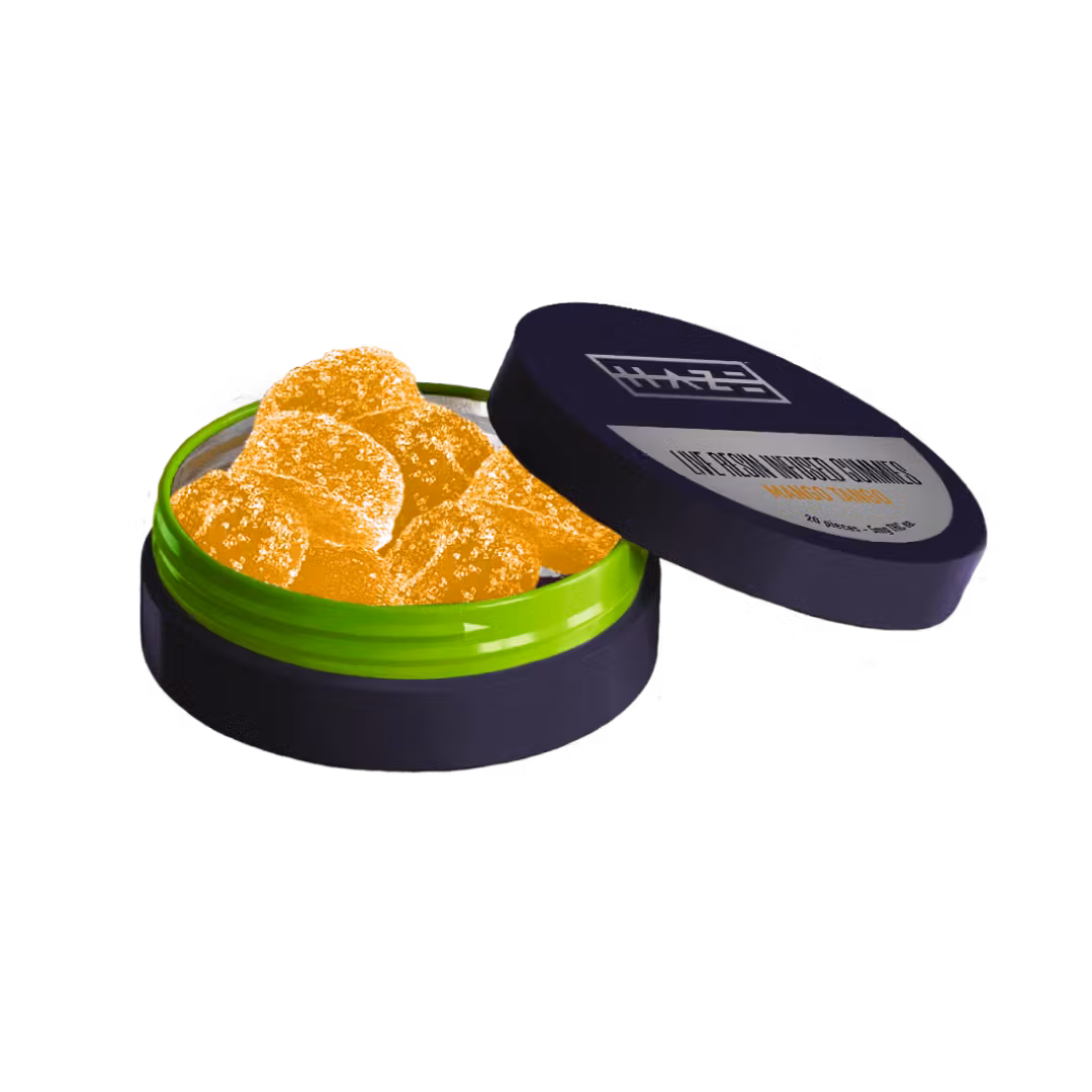 Photograph of product: Live Resin Gummy - 100mg/20pc - Mango Tango