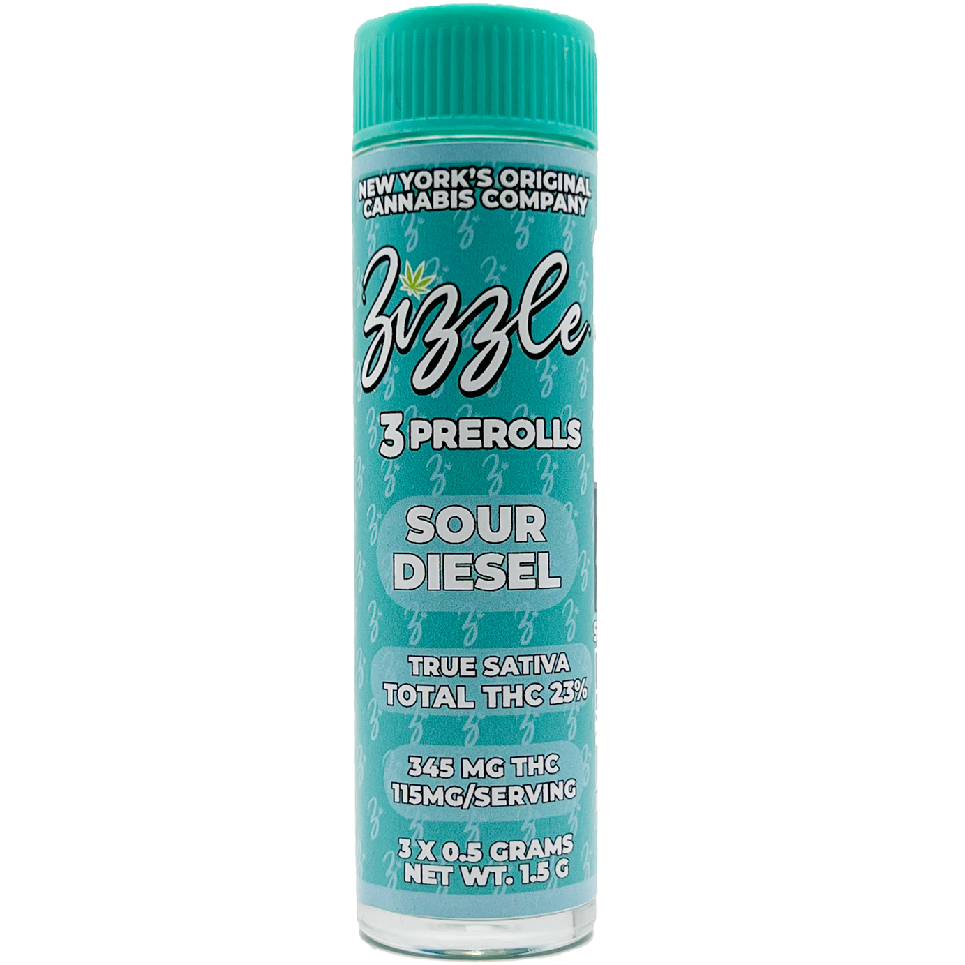Photograph of Product: Zizzle | Sour Diesel 3pk Preroll - 1.5g