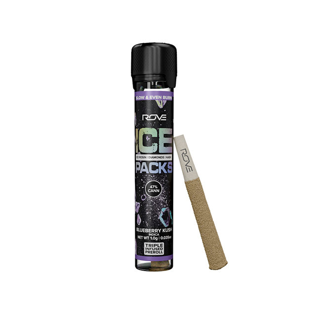 Photograph of product: Blueberry Kush Ice Packs Infused Pr 1g {385}