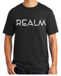 Photograph of product: Realm | T-Shirt I Glow in the Dark | Black | Small