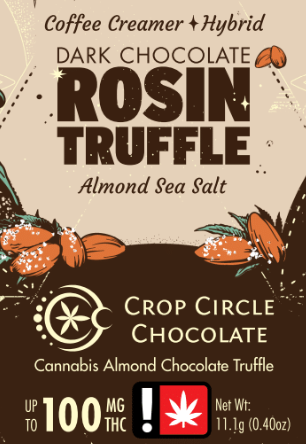 Photograph of product: Crop Circle - Almond Sea Salt - Single Rosin Truffle 100mg