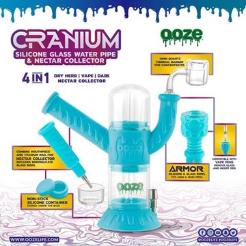 Photograph of product: Cranium Silicone Water Pipe & Nectar Collector | Assorted Colors