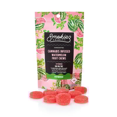 Photograph of product: Smokiez Sweet Watermelon Hybrid 10pk