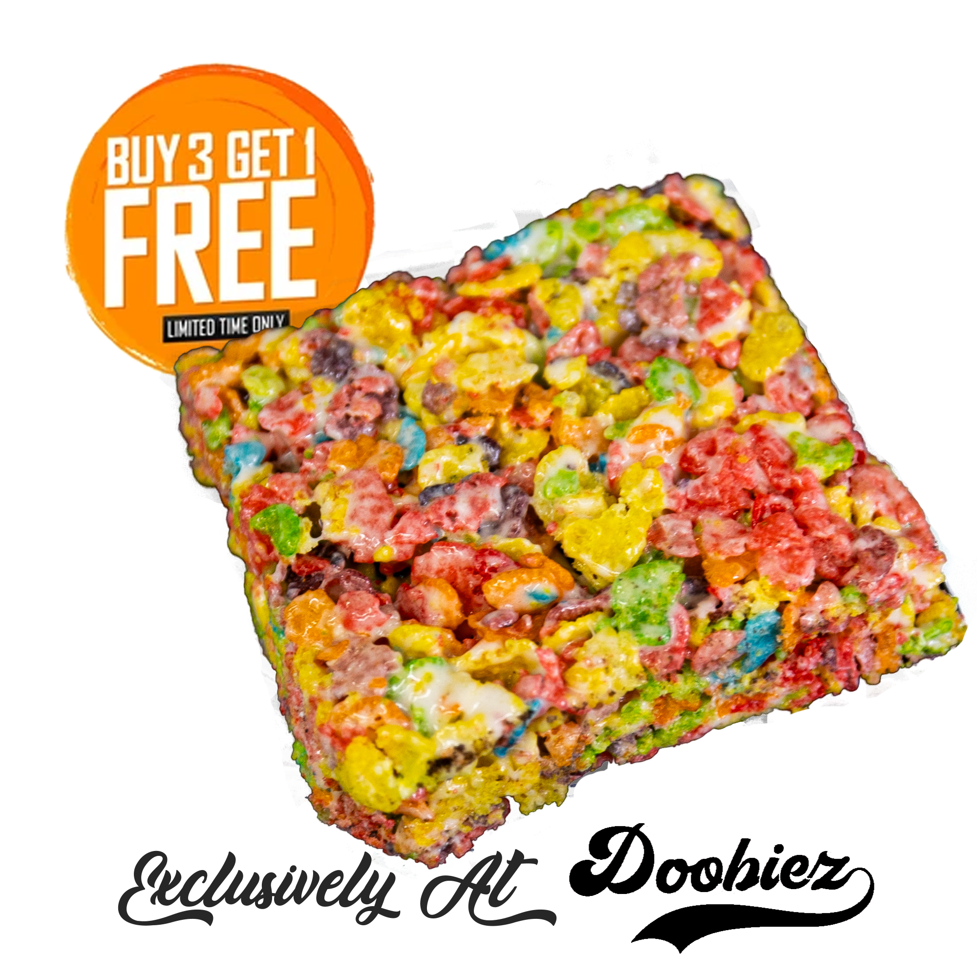 Photograph of product: Rainbow Cloud Bar | Cereal Bar | 10MG