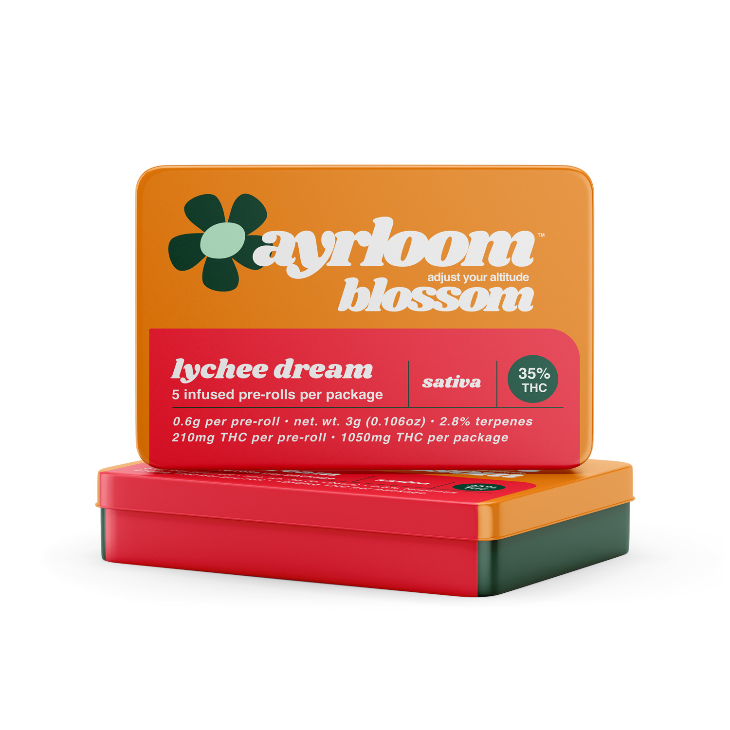 Photograph of product: Ayrloom- Lychee Dream- Infused Pre-Rolls