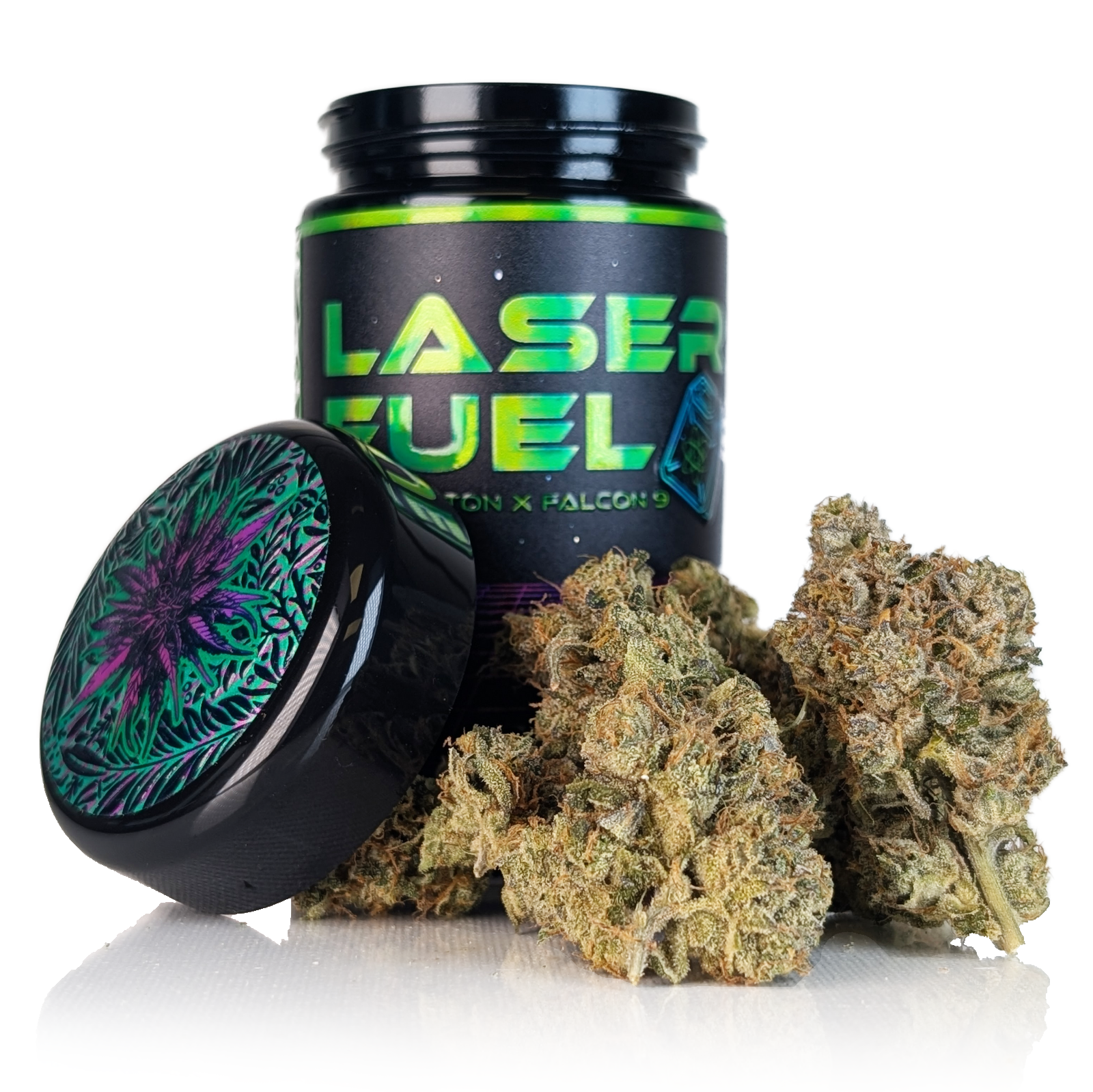 Photograph of product: LASER FUEL - SMALL BATCH - PREMIUM GLASS JAR - 7g
