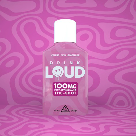 Photograph of product: Drink Loud | Pink Lemonade | 100mg Fast Acting Nano TH-oui Shot