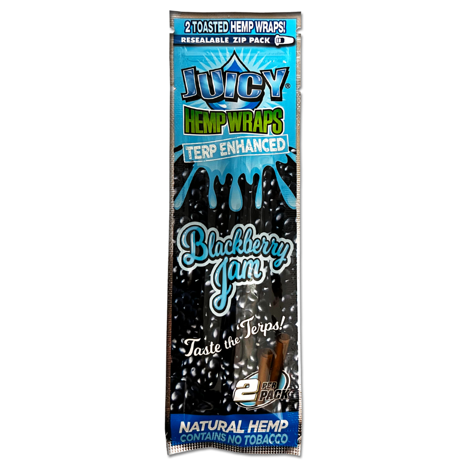 Photograph of product: BLACK N' BLUEBERRY FLAVORED HEMP JUICY WRAPS