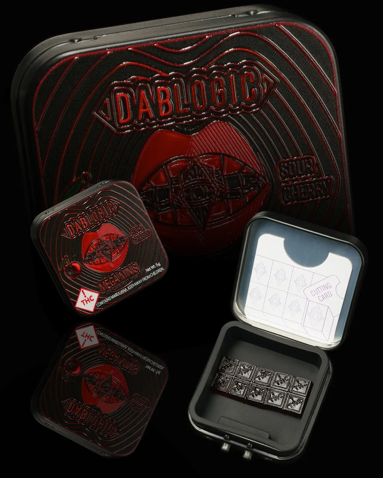 Photograph of product: Dablogic - 100mg Mega Minis - - Colorado Sour Cherry (S)