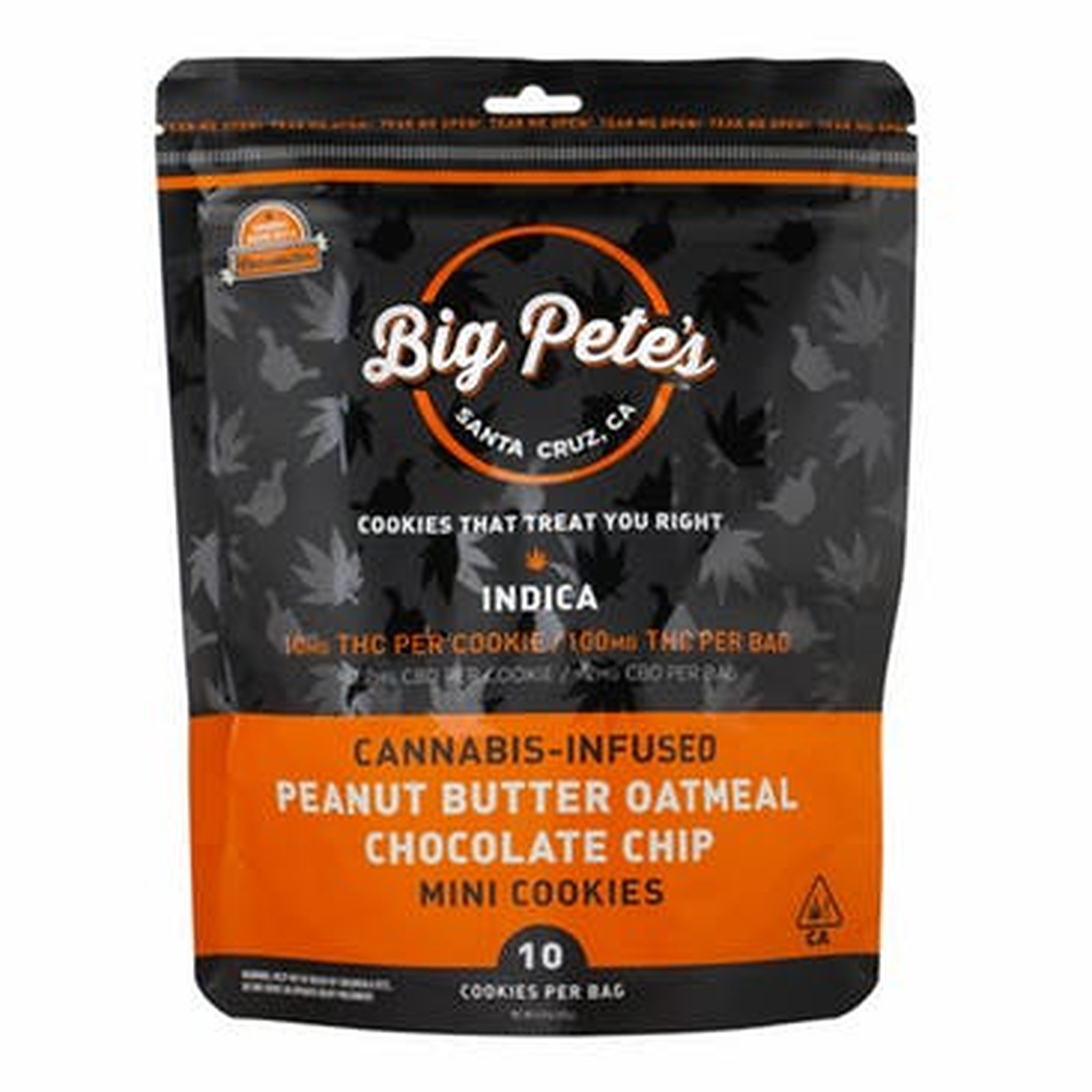 Photograph of product: 10pk Oui'd Peanut Butter Oatmeal Cookies Big Pete's
