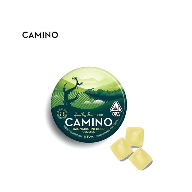 Photograph of product: 3:1 CBD/THC SPARKLING PEAR 40MG:120MG 20 PACK GUMMIES