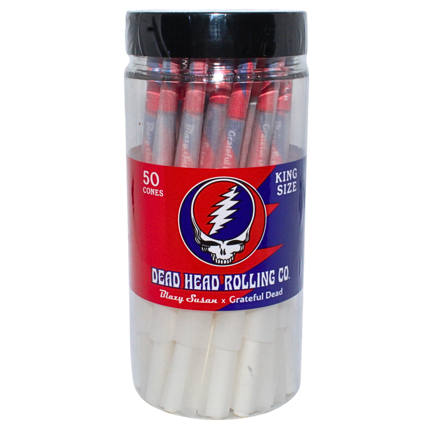 Photograph of product: BLAZY SUSAN DEAD HEAD KING CONES 50PK REC