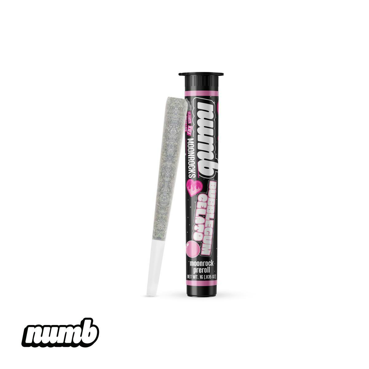 Photograph of Product: AU Numb: Bubblegum Moonrock Prerolls